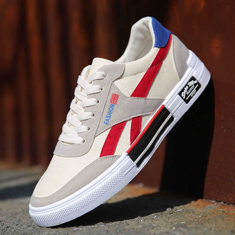 Heren Casual Canvas Schoenen – Ademend met Vetersluiting