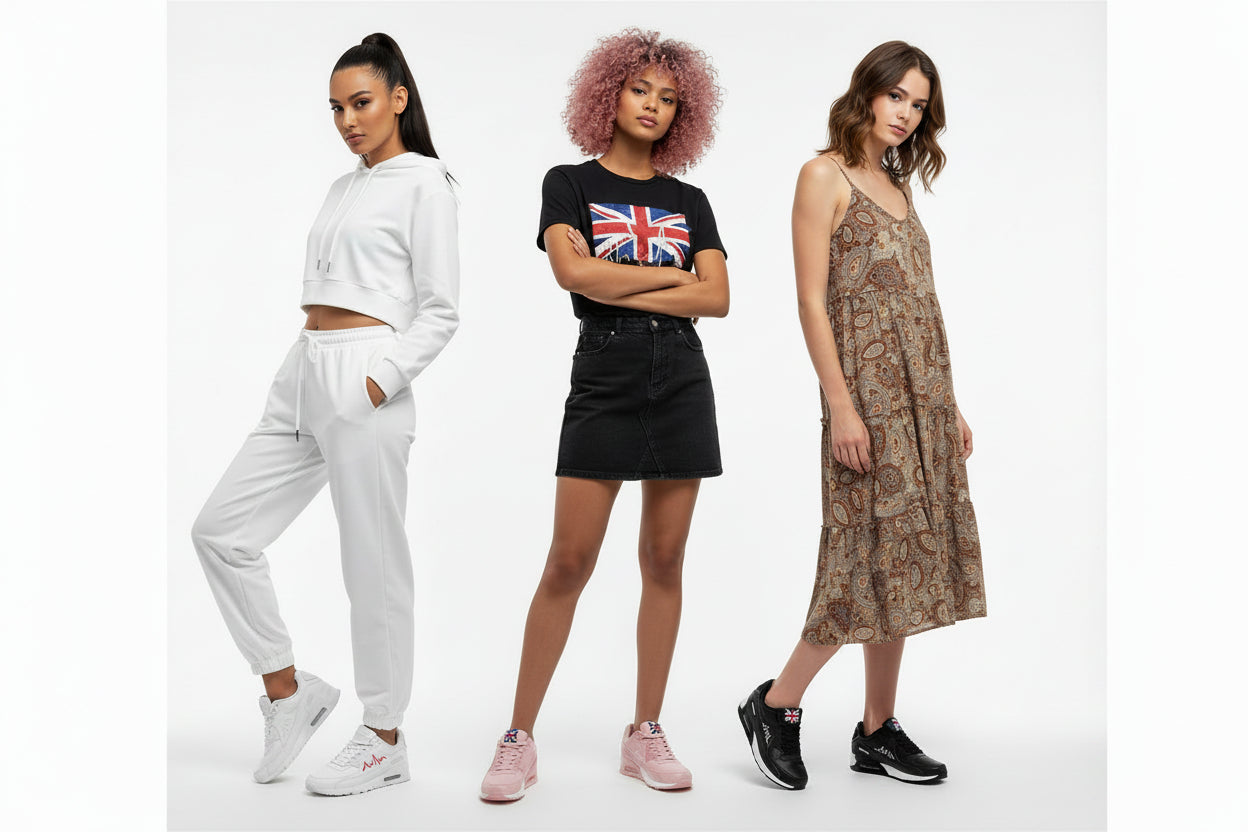 Dames sneakers met air – casual platte schoenen,