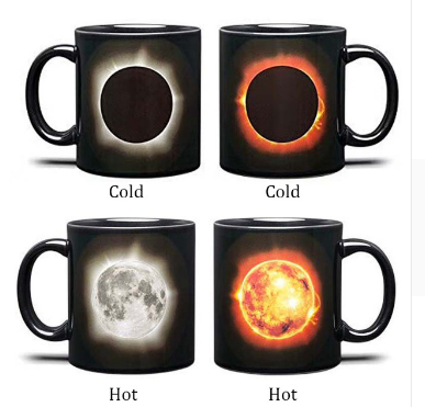 Creatieve Zonsverduistering Kleurveranderende Keramische Mok