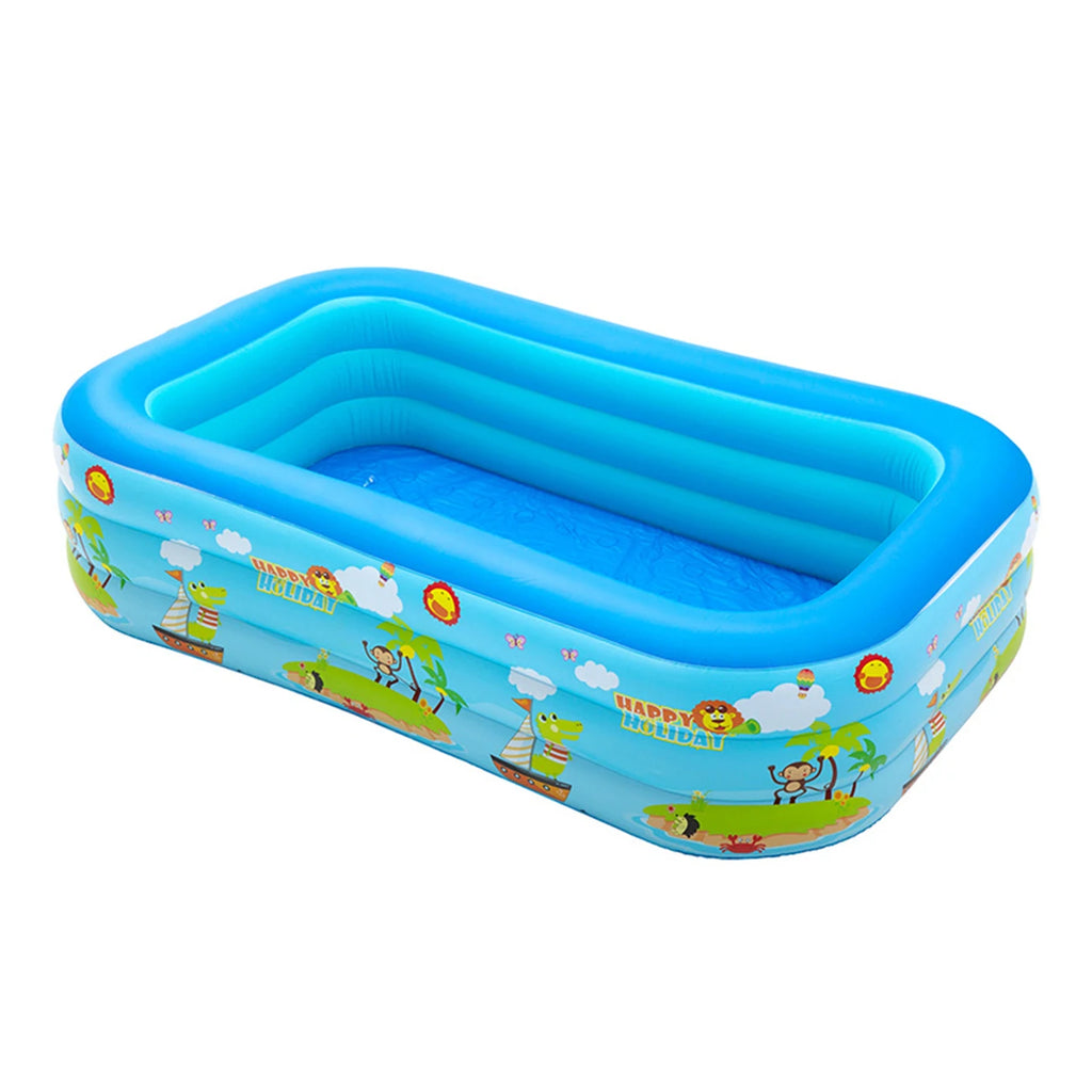 Maak van elke dag een zwemdag 🏊‍♀️

De zomer is te kort om binnen te zitten. Met dit Family Interactive Ocean Zwembad haal je het strand gewoon naar je eigen tuin.