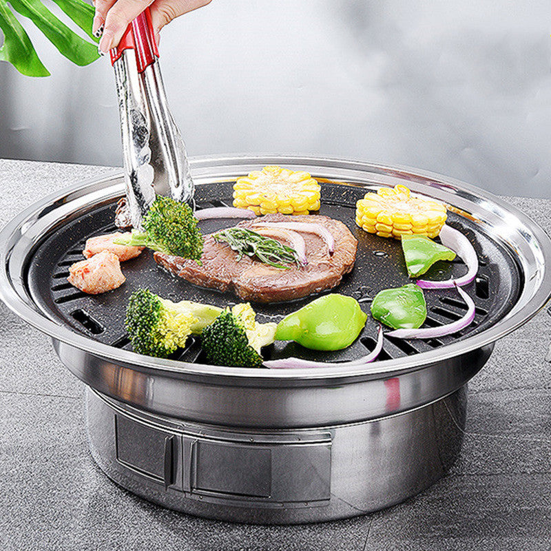 Tragbarer Edelstahl Koreanischer Holzkohlegrill | 1 Stück 24,99 € | 2 Stück 39,99 €