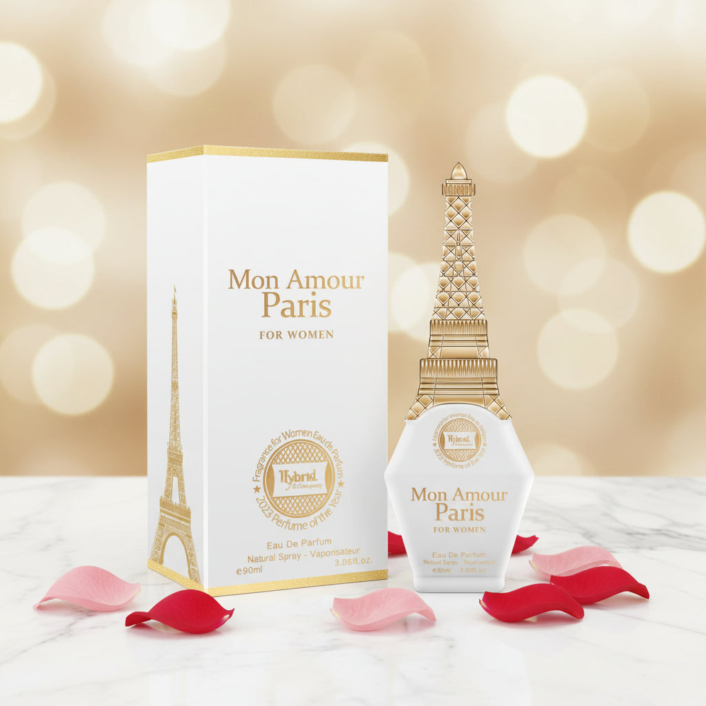 Hybrid & Company Mon Amour Paris Betoverende Geur voor Vrouwen Eau De Parfum Natuurlijke Spray Elegante Geur 90 ml