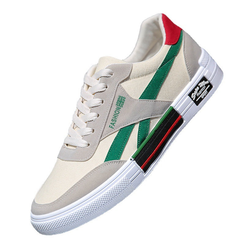 Heren Casual Canvas Schoenen – Ademend met Vetersluiting