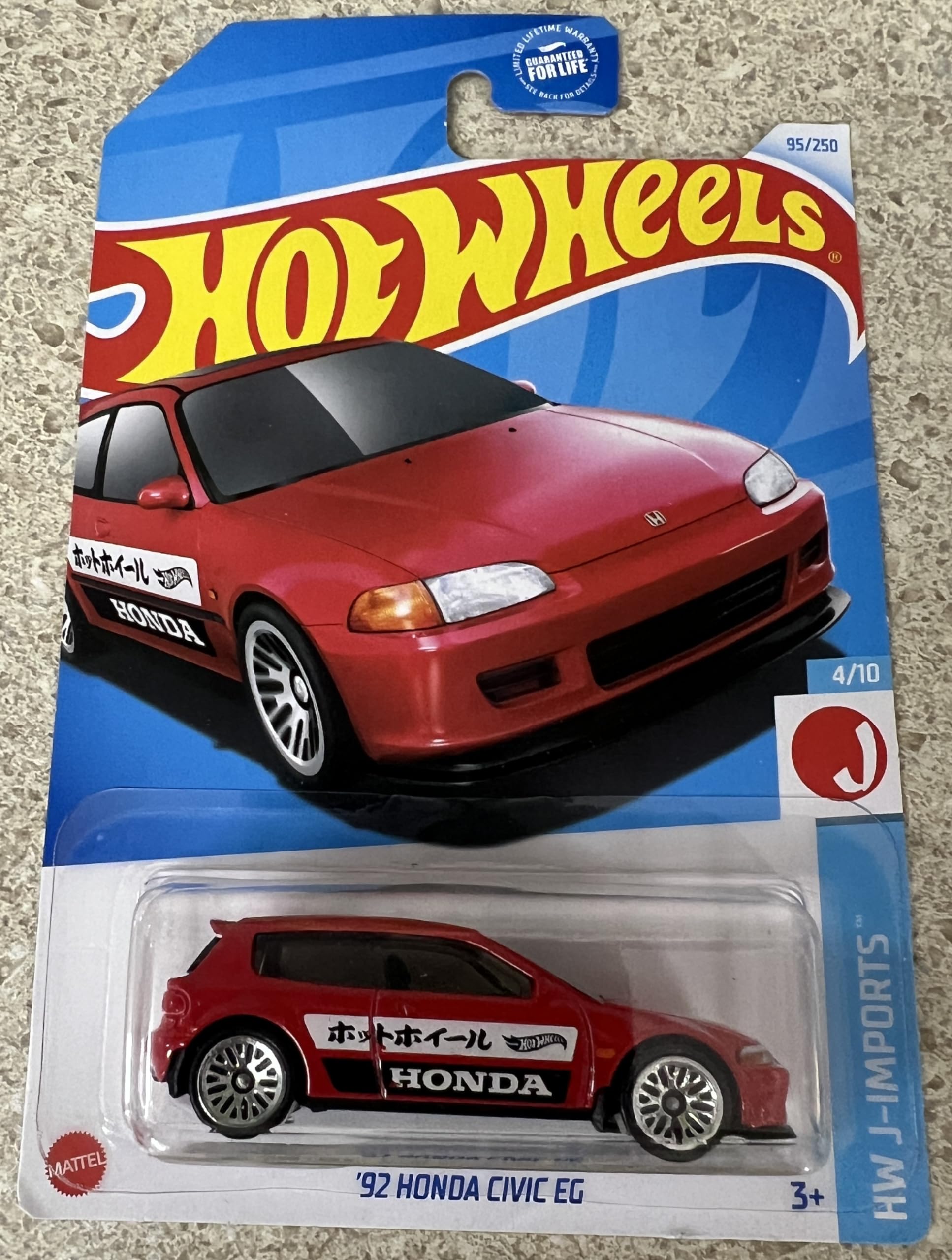 Hot Wheels Rode 92 Honda Civic EG 95/250 HW J-Imports 4/10