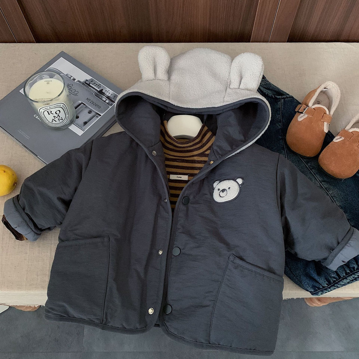 Boys' winter thick warm coat for children