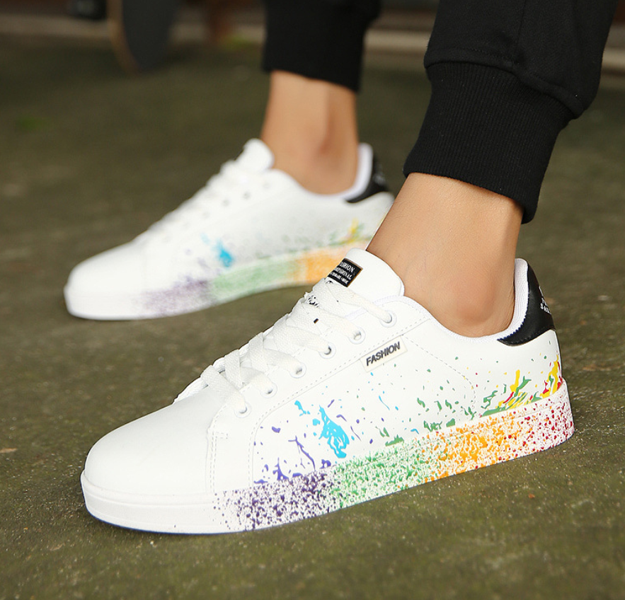 Witte Sneakers, Slipbestendige Casual Schoenen