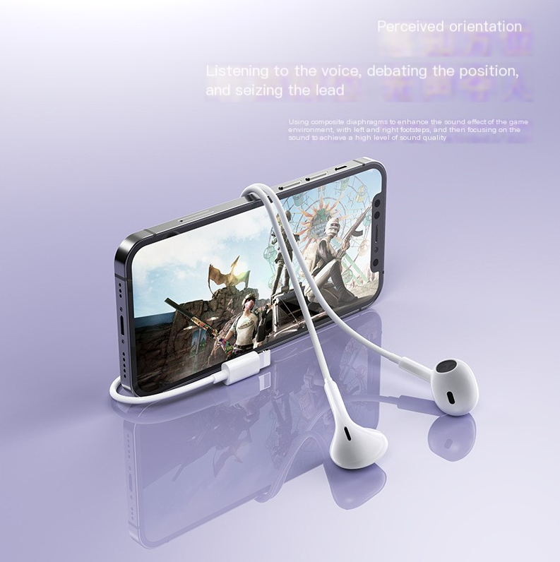 Originele Bedrade Oordopjes voor iPhone 13/14 - Lightning Connector - Wit
