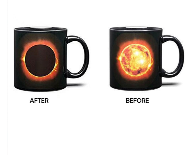 Creatieve Zonsverduistering Kleurveranderende Keramische Mok