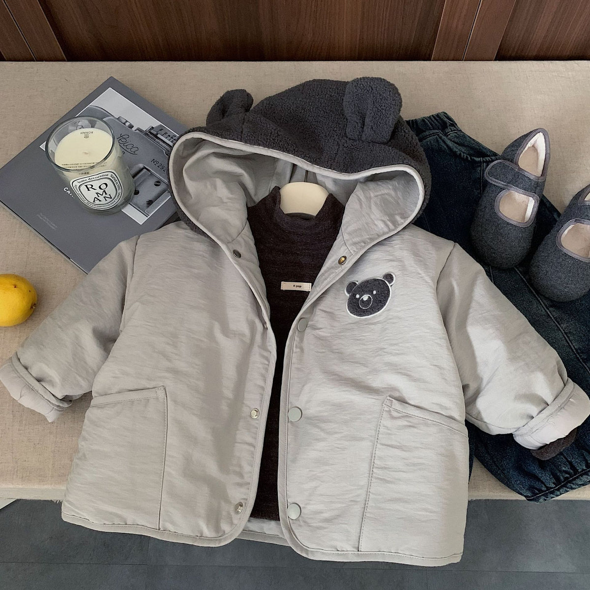 Boys' winter thick warm coat for children