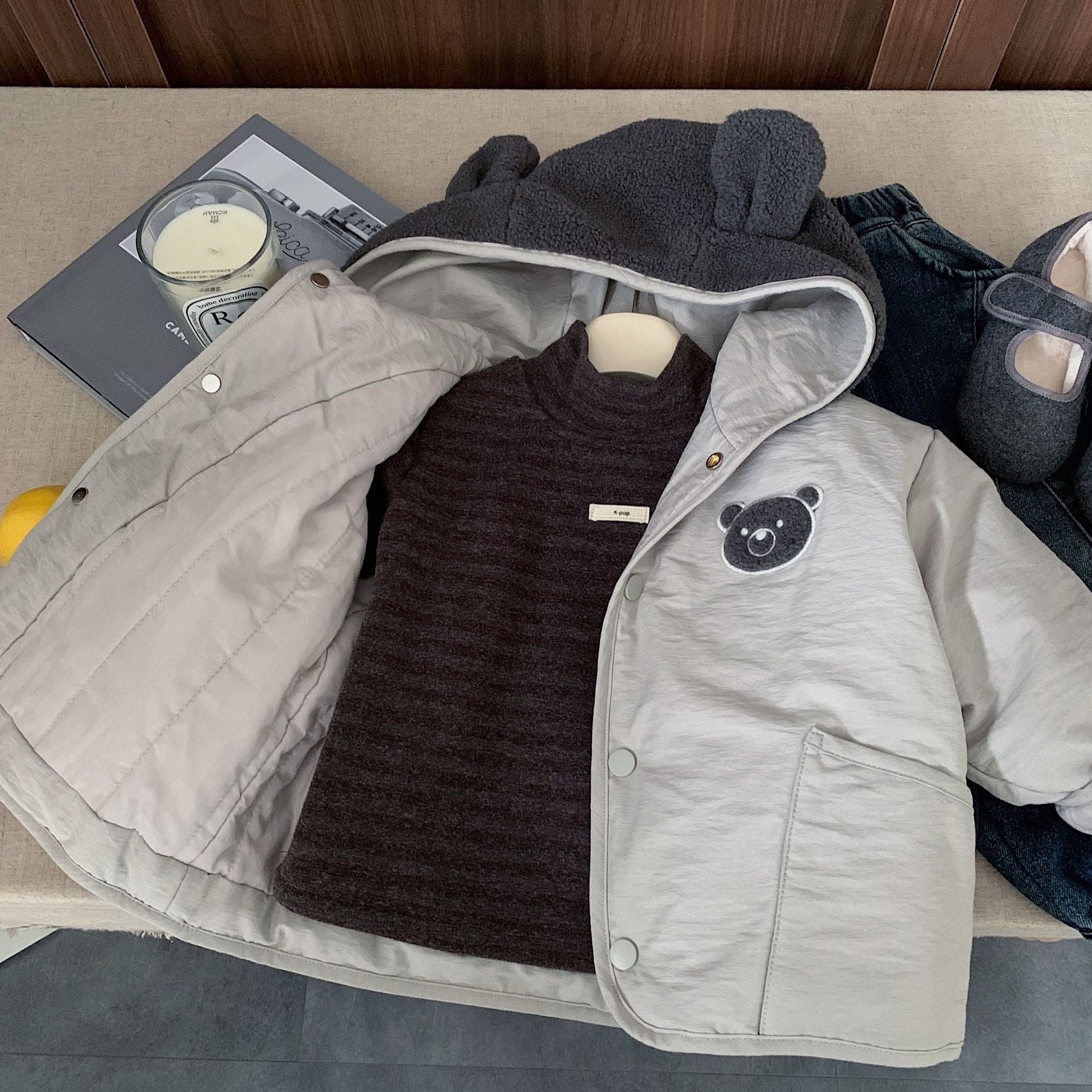 Boys' winter thick warm coat for children