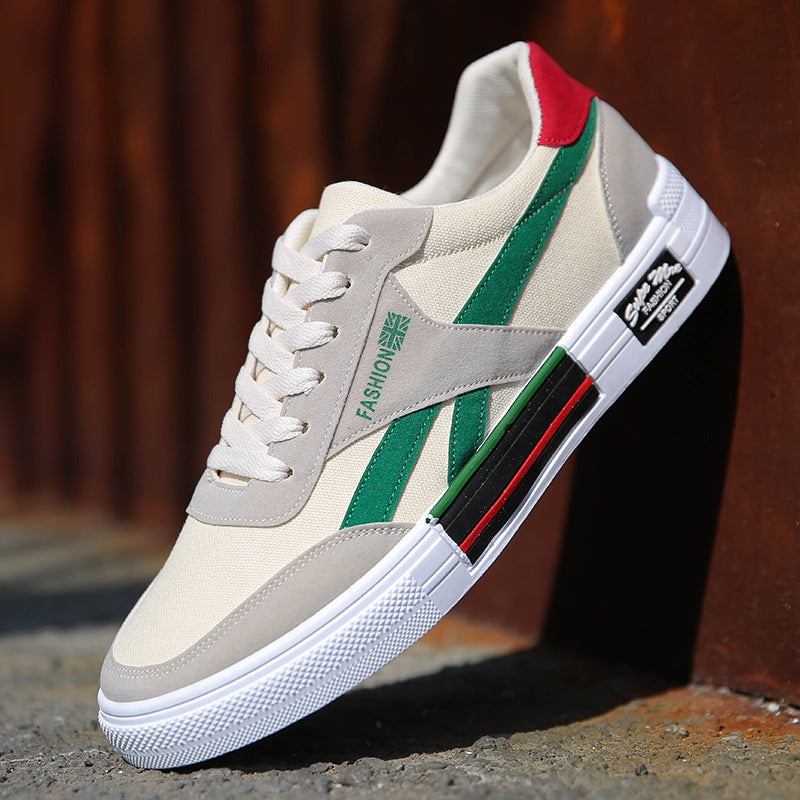 Heren Casual Canvas Schoenen – Ademend met Vetersluiting