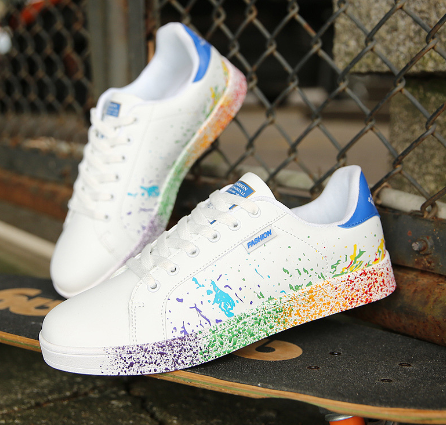 Witte Sneakers, Slipbestendige Casual Schoenen