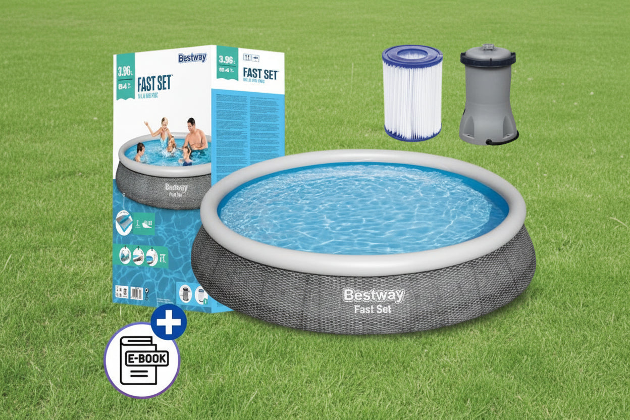 Bestway fastset zwembad 366x76cm met filterpomp